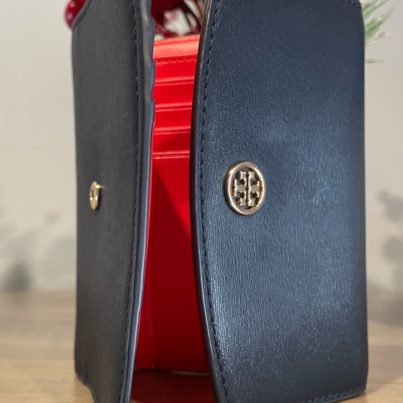 Tory Burch Dark Navy Blue and Red Women's Wallet - Picture 6 of 16
